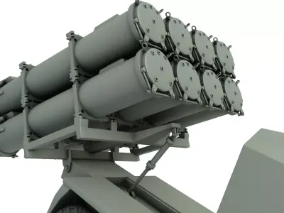 Bal-e Missile Launcher - SSC-6 Sennight - Bal-E 3K60 Bal 3D model