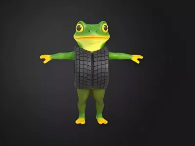 Boneca ambalabu Low-poly 3D model
