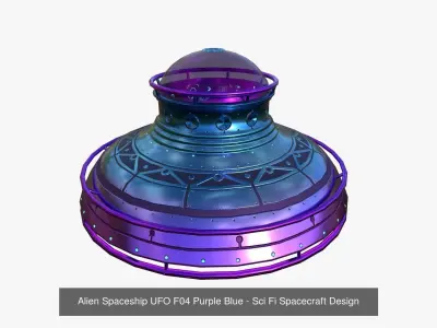 10 Alien Spaceship UFO F Collection - Sci Fi Spacecraft Design 3D Model Pack purchase