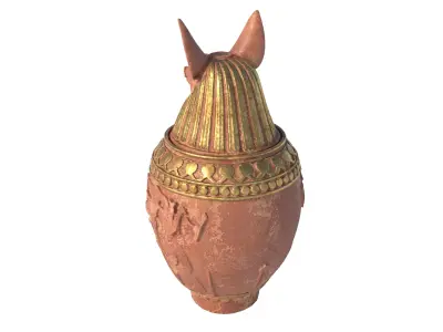 jar 6 Low-poly 3D model