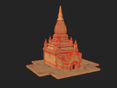 Bagan pagoda 3D model