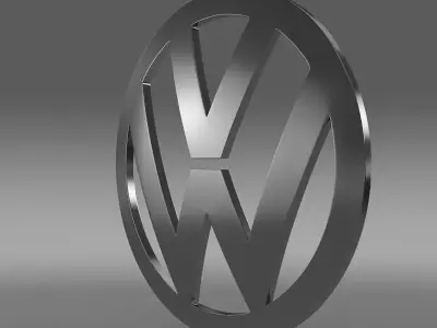 Volkswagen Logo 3D model from CGTrader