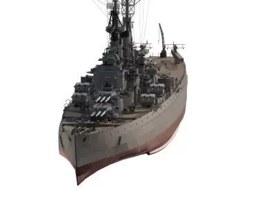 WW2 US NAVY  HEAVY CRUISER BASED ON USS DALLAS 3D model
