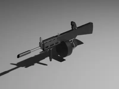 AA-12 custom 3D model
