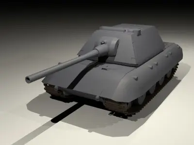 E-100 German Super heavy tank Free 3D model