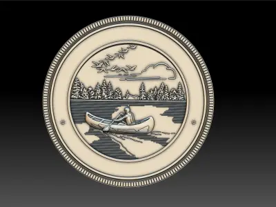 Town Seal 3D print model
