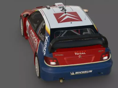 2005 Citroen Xsara WRC Sebastien Loeb 3D Model  Nine time Champ 3D model