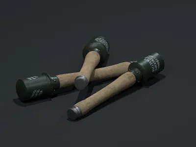 WW2 Grenade Low-poly 3D model