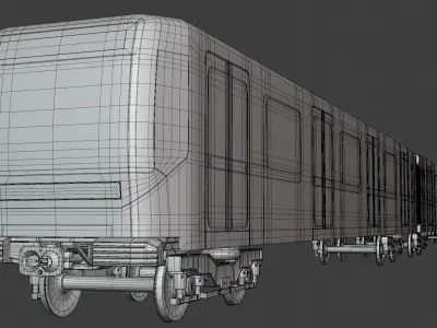 Metro train concept 3D model