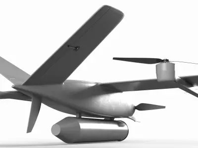  Fixed Wing VTOL Surveillance Drone Gray 