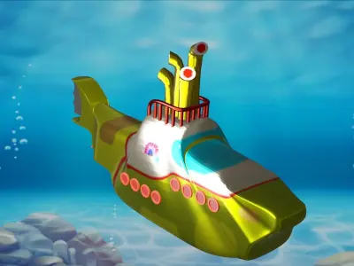 Yellow Submarine 3D model purchase
