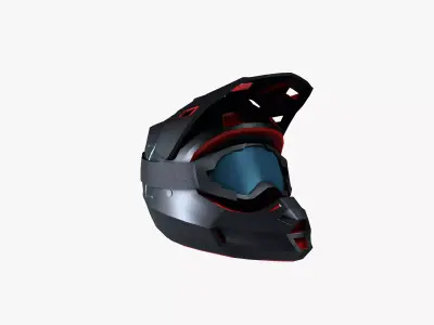 Sports Helmet Low-poly 3D model