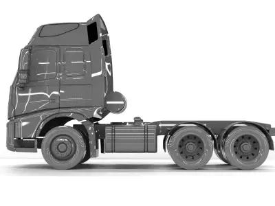 HOWO TH7 2025 3D Model  Sinotruk Heavy Duty High Poly Detailed 3D model