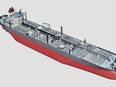 Oil tanker Ship 3D model purchase