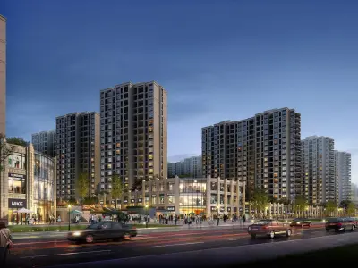3Dmax fashion city commercial square building 122 3D model