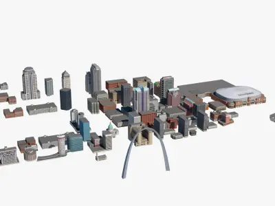 St Louis Cityscape 3D model