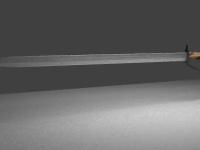 Knife sword weapon 3D model