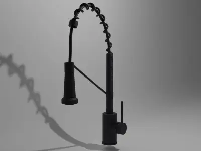 In blender format industrial faucet 3D model