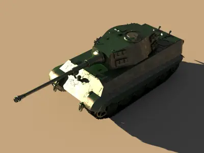 Panzer Tiger II Heinkel 3D model