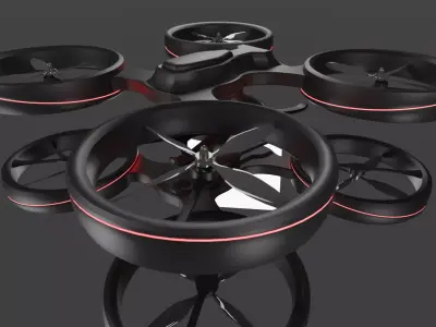 Futuristic Drone 3D model purchase