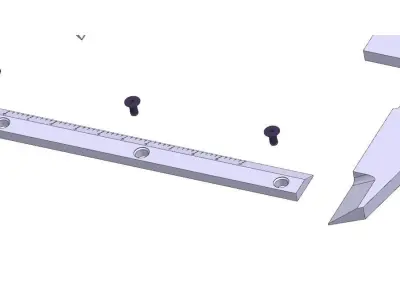 Very High detailed analogic mechanical vernier caliper 3D model