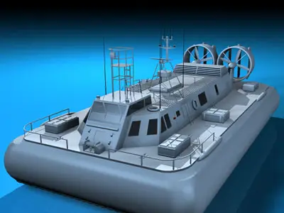 Rescue hovercraft 3D model