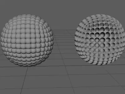 3D bowl golf balls 3D model
