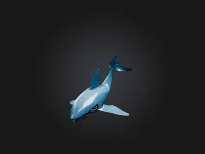 RoboWhale Model Low-poly 3D model