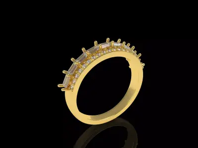 Twe Wave Ring 3D print model