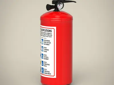 Fire extinguisher 3D model 25