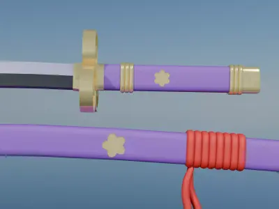 One Piece Katana Enma 3D model