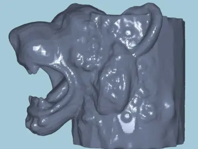 MakeIT Panther Vase Planter 3D Model 3D model
