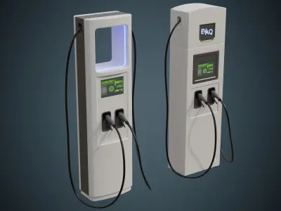 Electric Car Charger 1 Basic 3D model