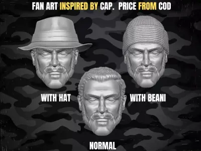 Price Collection Fan Art Heads 3D print model