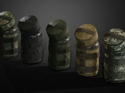 Bottle pouch Low-poly 3D model