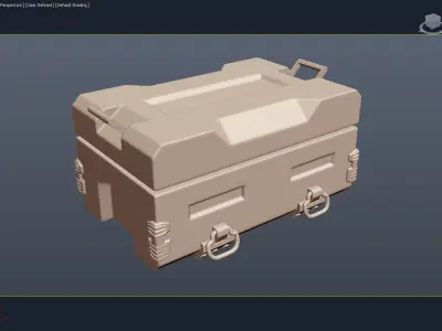 Crate ammo box in apocalypse 3D model