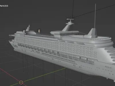 Cruiser  Ship 3d Model 3D model 3D model purchase
