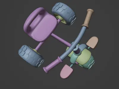 Tricycle toy 3D model