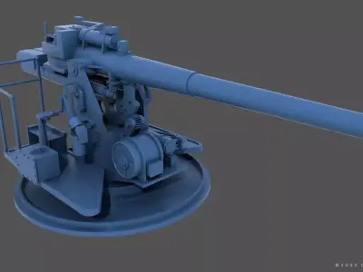 QF4-7inch Mark VIII - Personal license - 1-72 scale 3D print model
