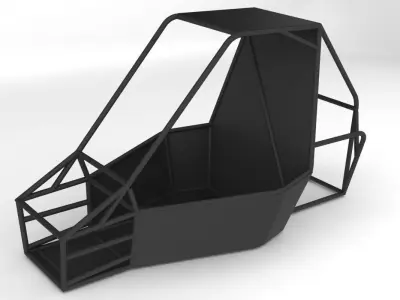 ORCV box with metal frame Free 3D model