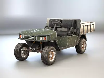 UTV Farm Cart - Used 3D model