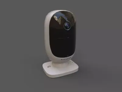 Security camera industrial or household Low-poly 3D model