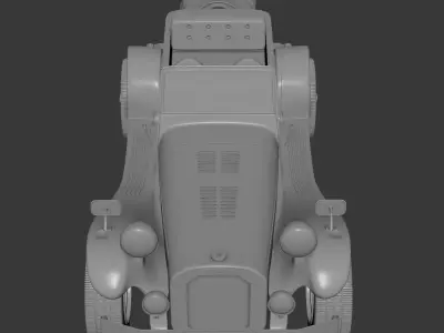 Ruska Regina  Vintage 1930s Classic Roadster Car 3D Model 3D model