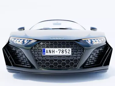 Audi R8 V10 Spyder  HighQuality 3D Car Model Low-poly 3D model