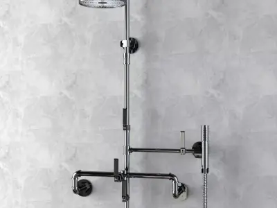 Watermark Designs Thermostatic Shower  3D model