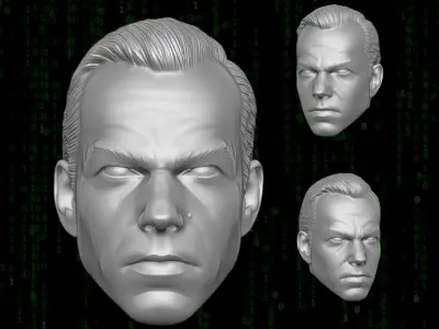 Agent Smith - Matrix 3D printables for action figures 3D print model