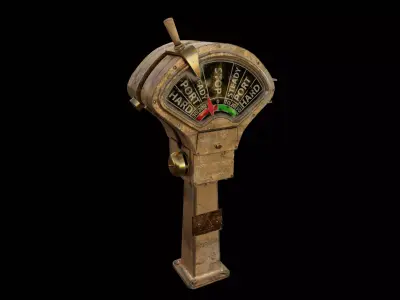 Ship engine order telegraph Free low-poly 3D model