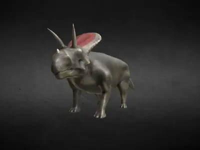 Torozaur Jurassic Dinosaur Low-poly 3D model