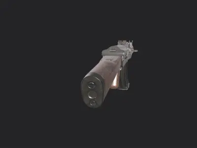 Assault Rifle AK-47 - Asset Weapon Free low-poly 3D model