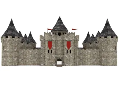 Castle Pack Low-poly 3D model